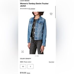 Lucky Brand Women's Tomboy Denim Trucker Jacket